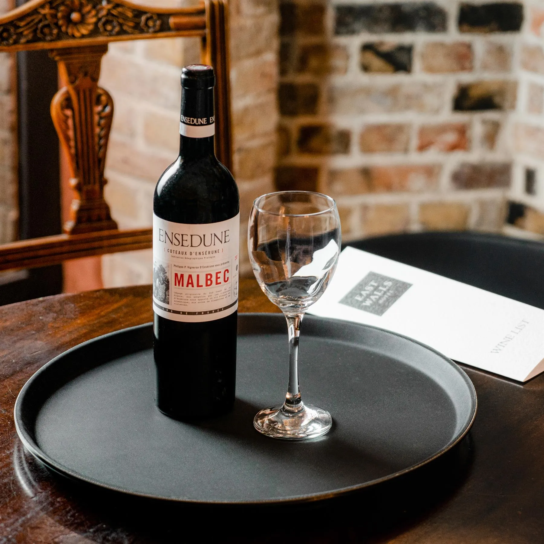 79cm Black Oval Non-Slip Serving Tray - By Argon Tableware