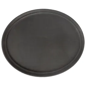 79cm Black Oval Non-Slip Serving Tray - By Argon Tableware 79cm Black Oval Non-Slip Serving Tray - By Argon Tableware