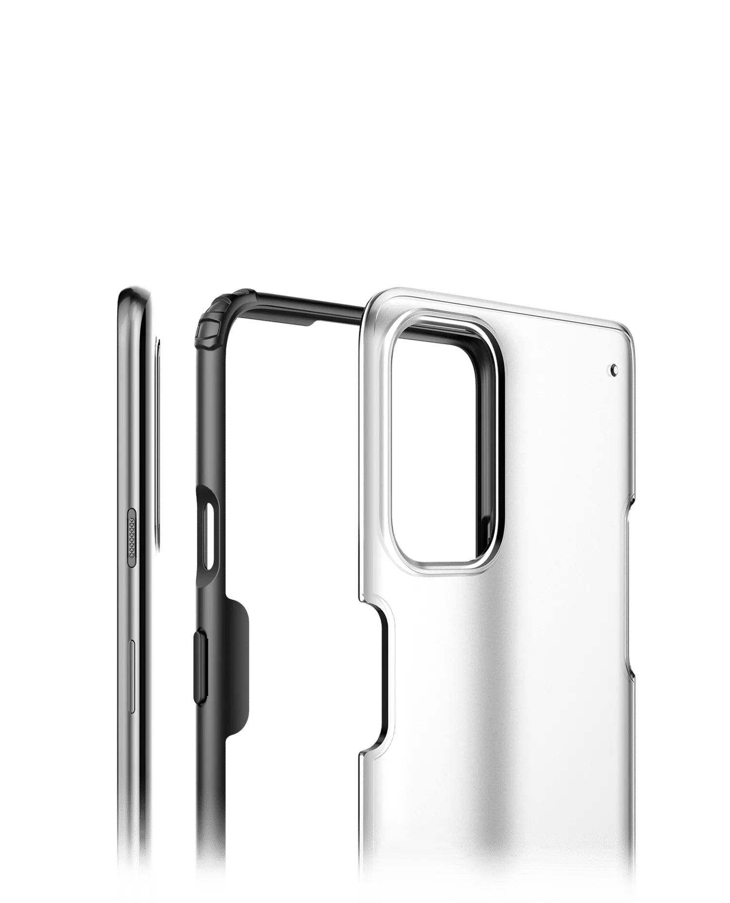 Black Frosted Clear Case Cover For OnePlus 8T