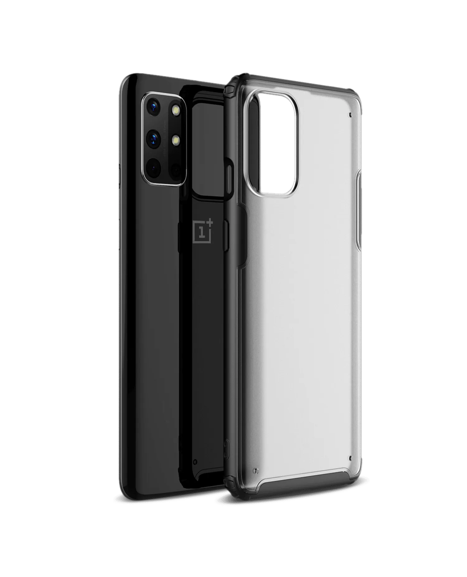 Black Frosted Clear Case Cover For OnePlus 8T