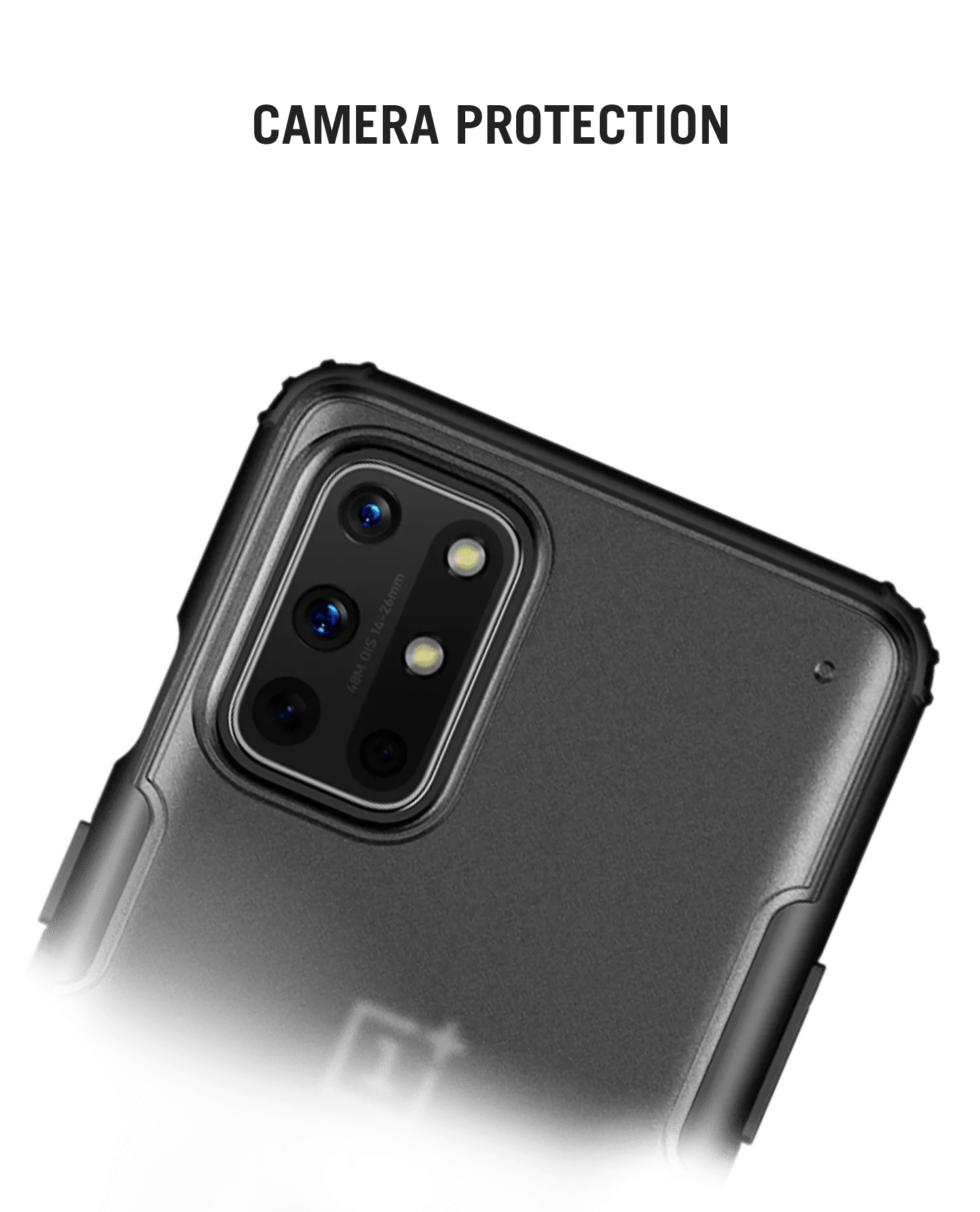 Black Frosted Clear Case Cover For OnePlus 8T