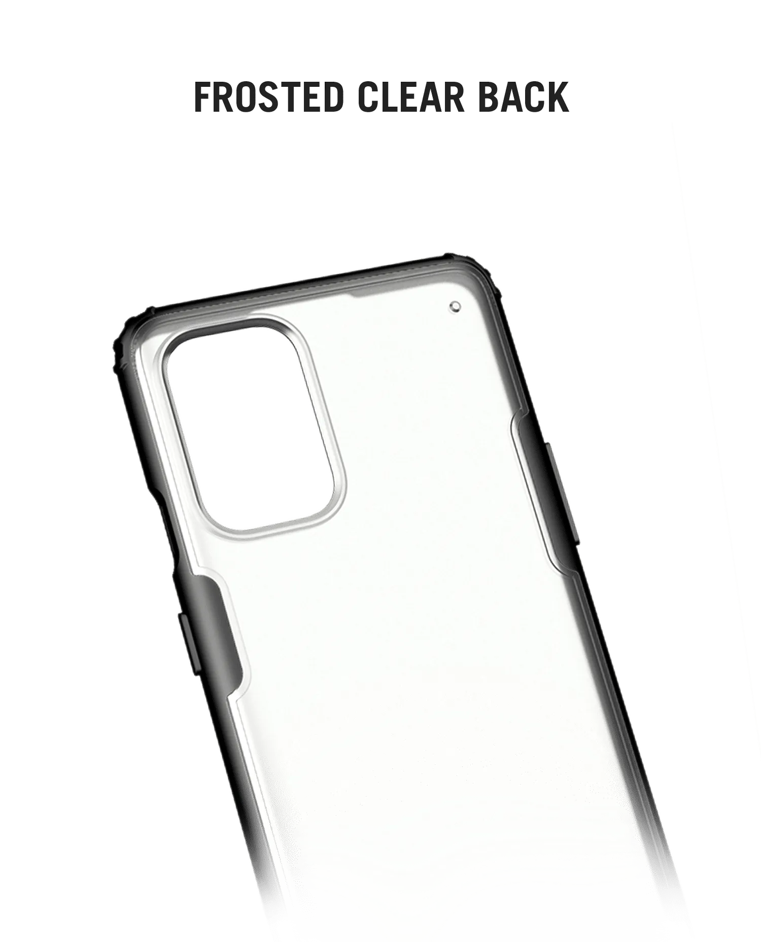 Black Frosted Clear Case Cover For OnePlus 8T