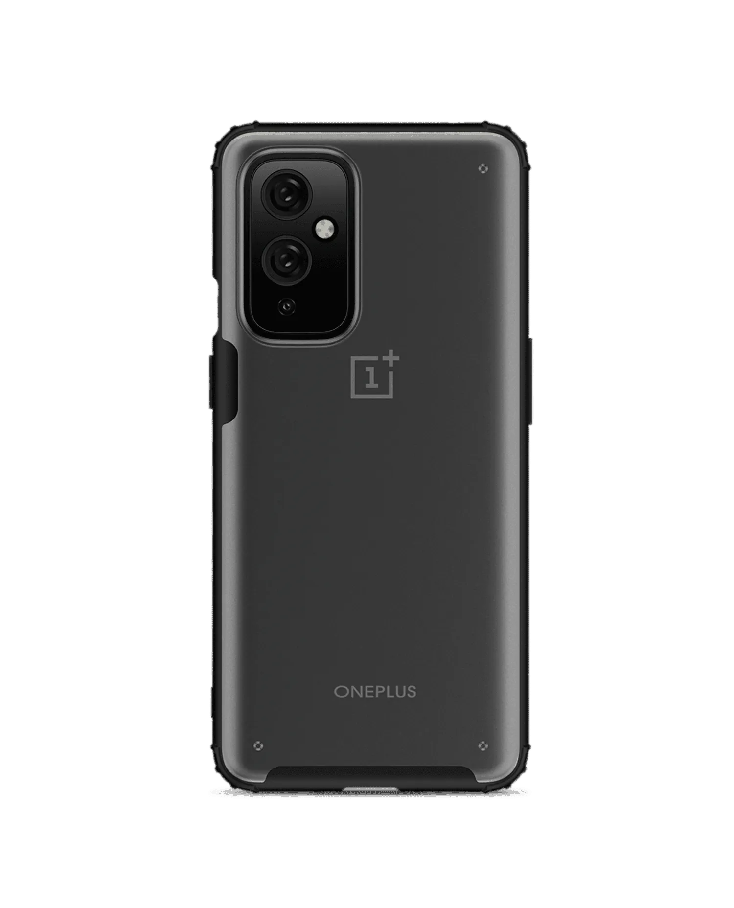 Black Frosted Clear Case Cover For OnePlus 9