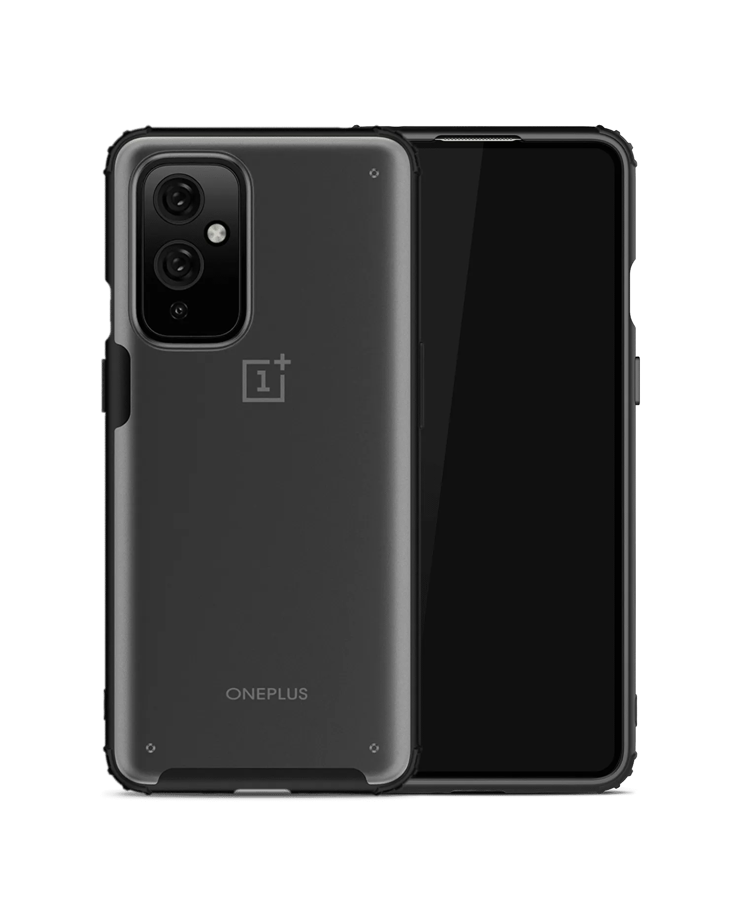 Black Frosted Clear Case Cover For OnePlus 9