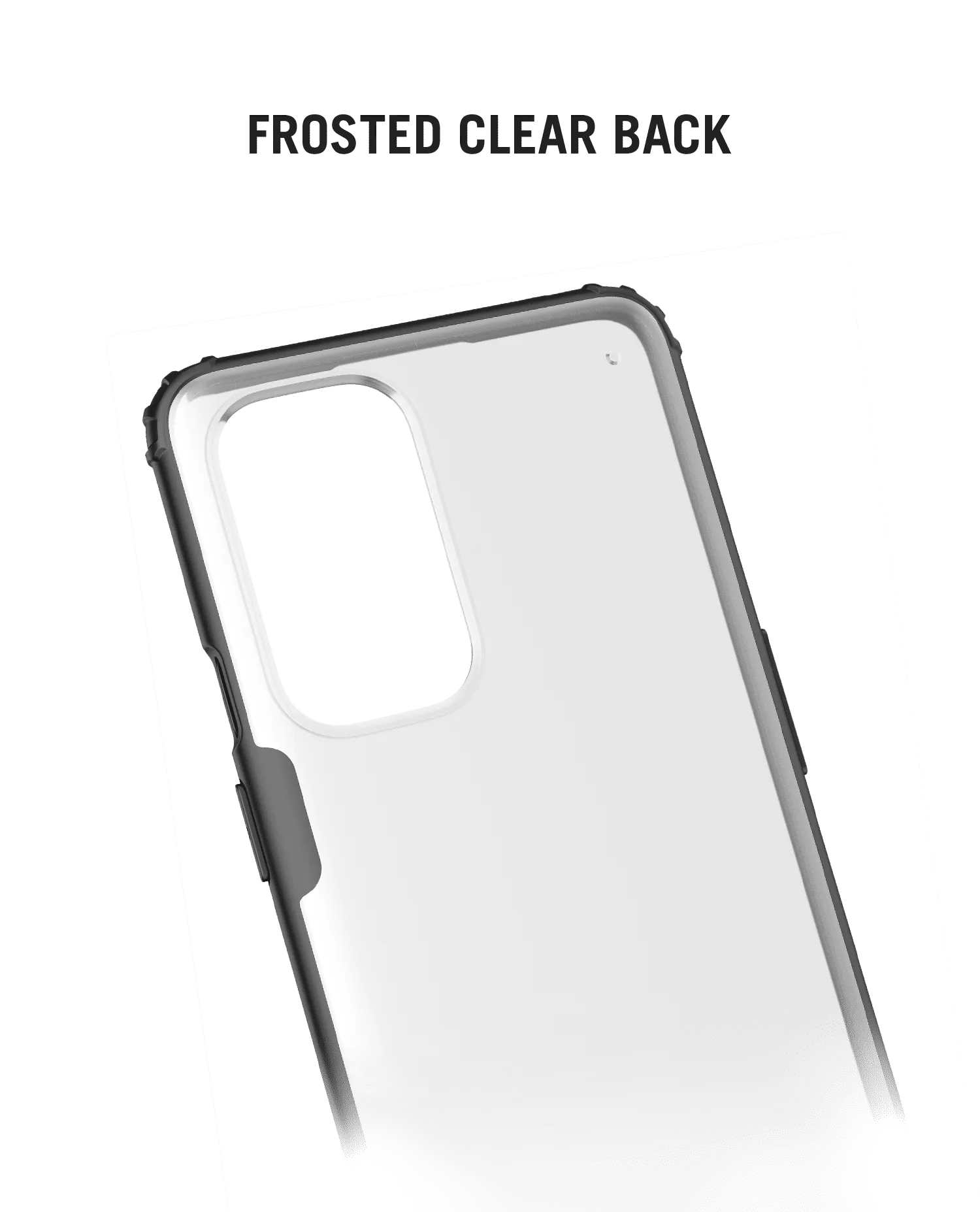Black Frosted Clear Case Cover For OnePlus 9