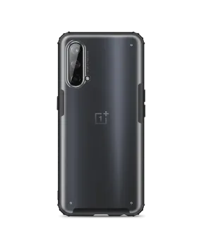 Black Frosted Clear Case Cover For OnePlus Nord CE