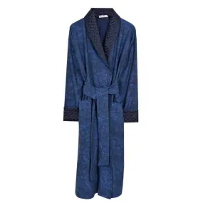 Bown of London Sherlock Long Smoking Jacket - Navy