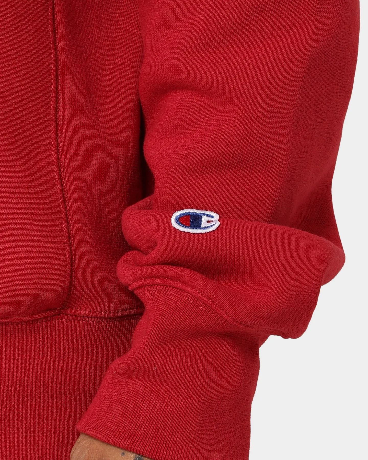 Champion EU Reverse Weave Harvard Crewneck Crimson