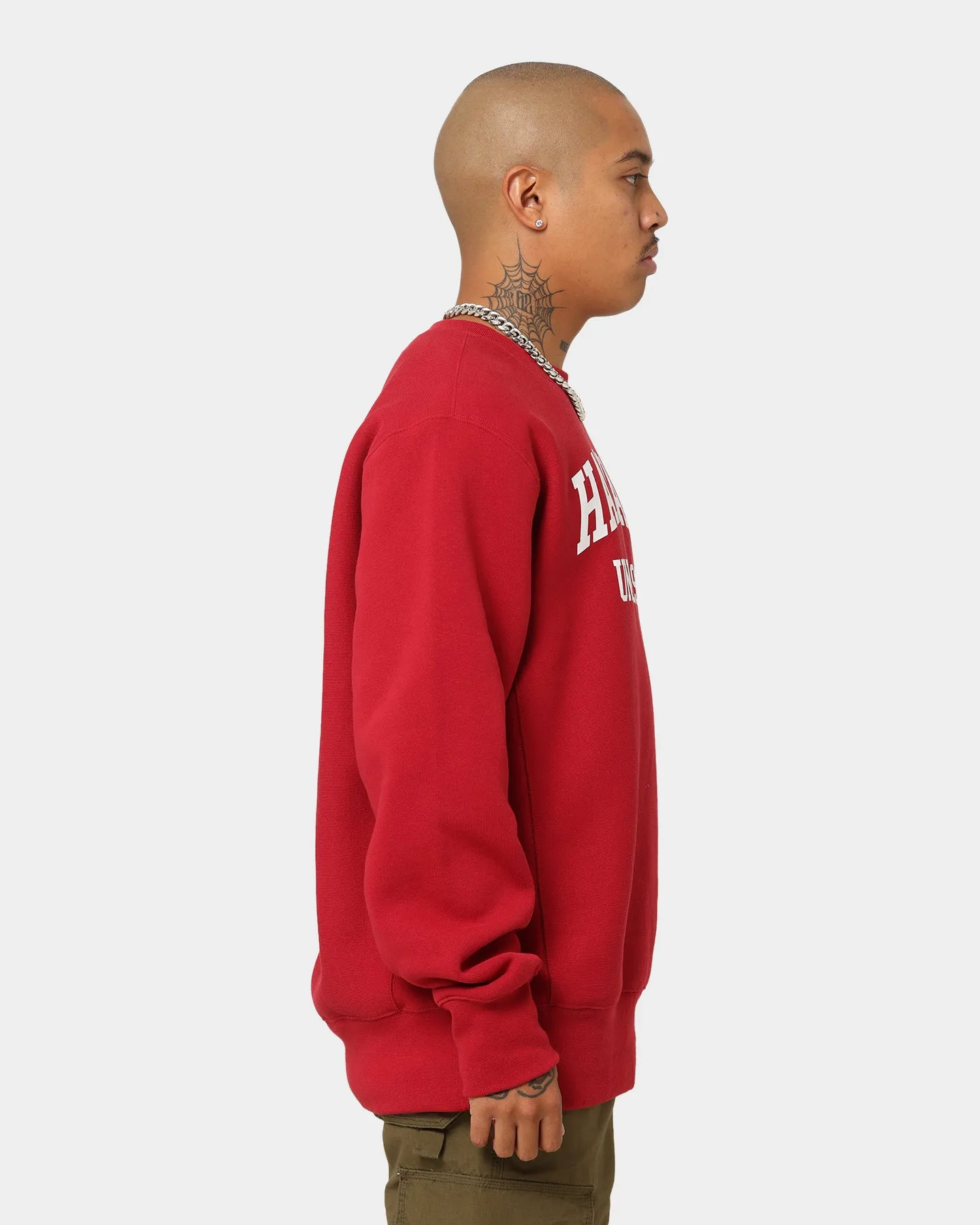 Champion EU Reverse Weave Harvard Crewneck Crimson