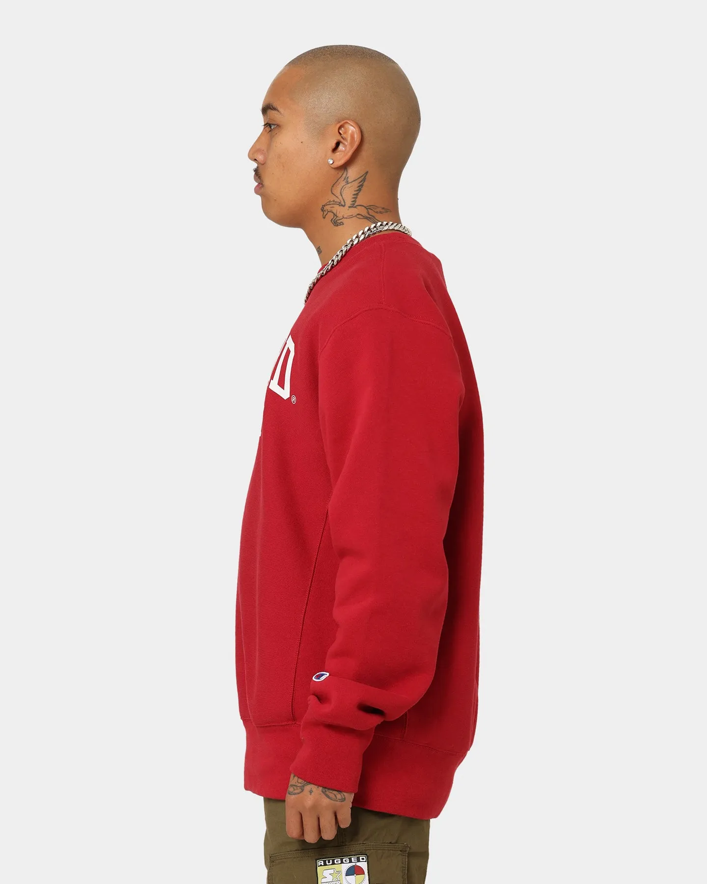 Champion EU Reverse Weave Harvard Crewneck Crimson