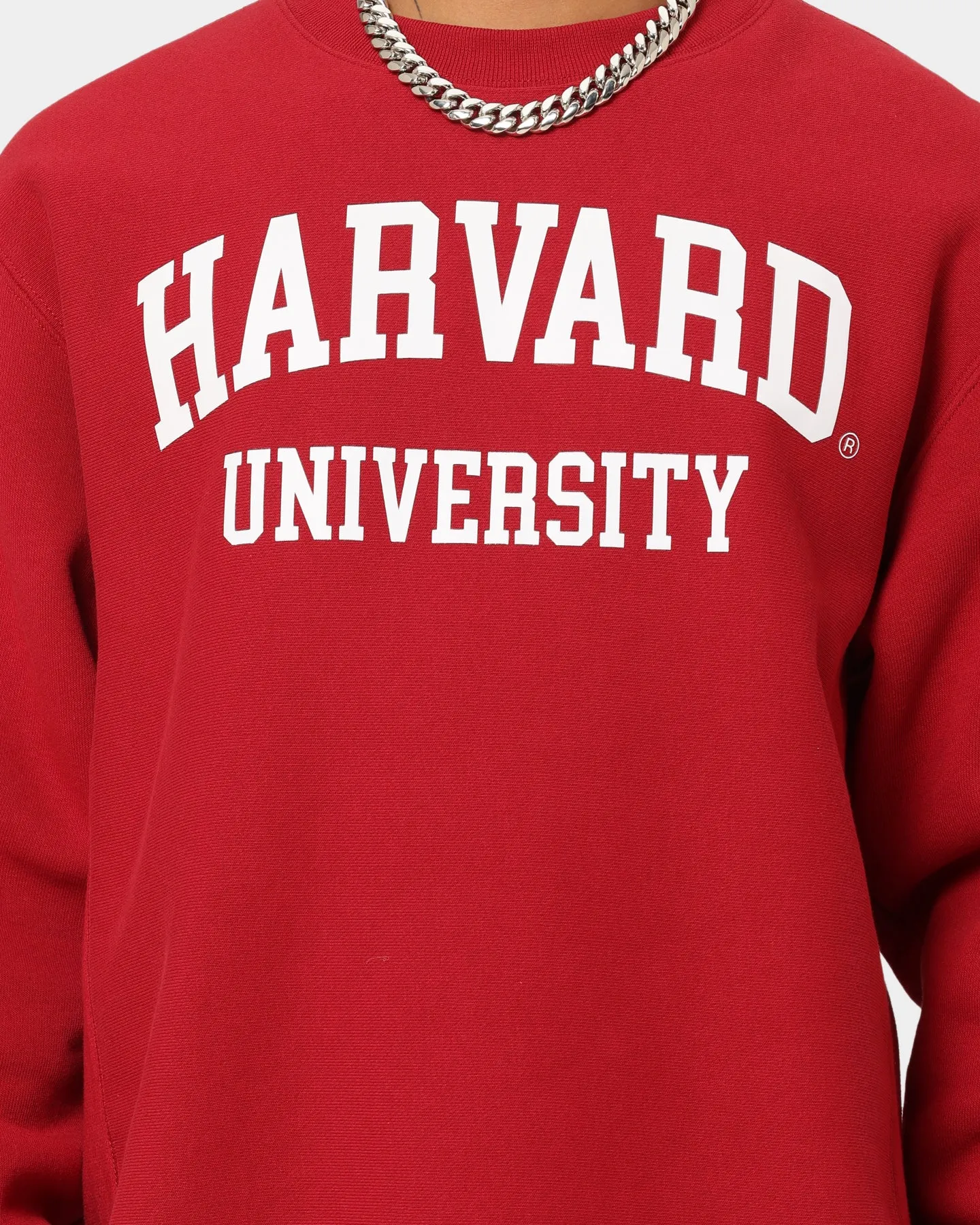 Champion EU Reverse Weave Harvard Crewneck Crimson