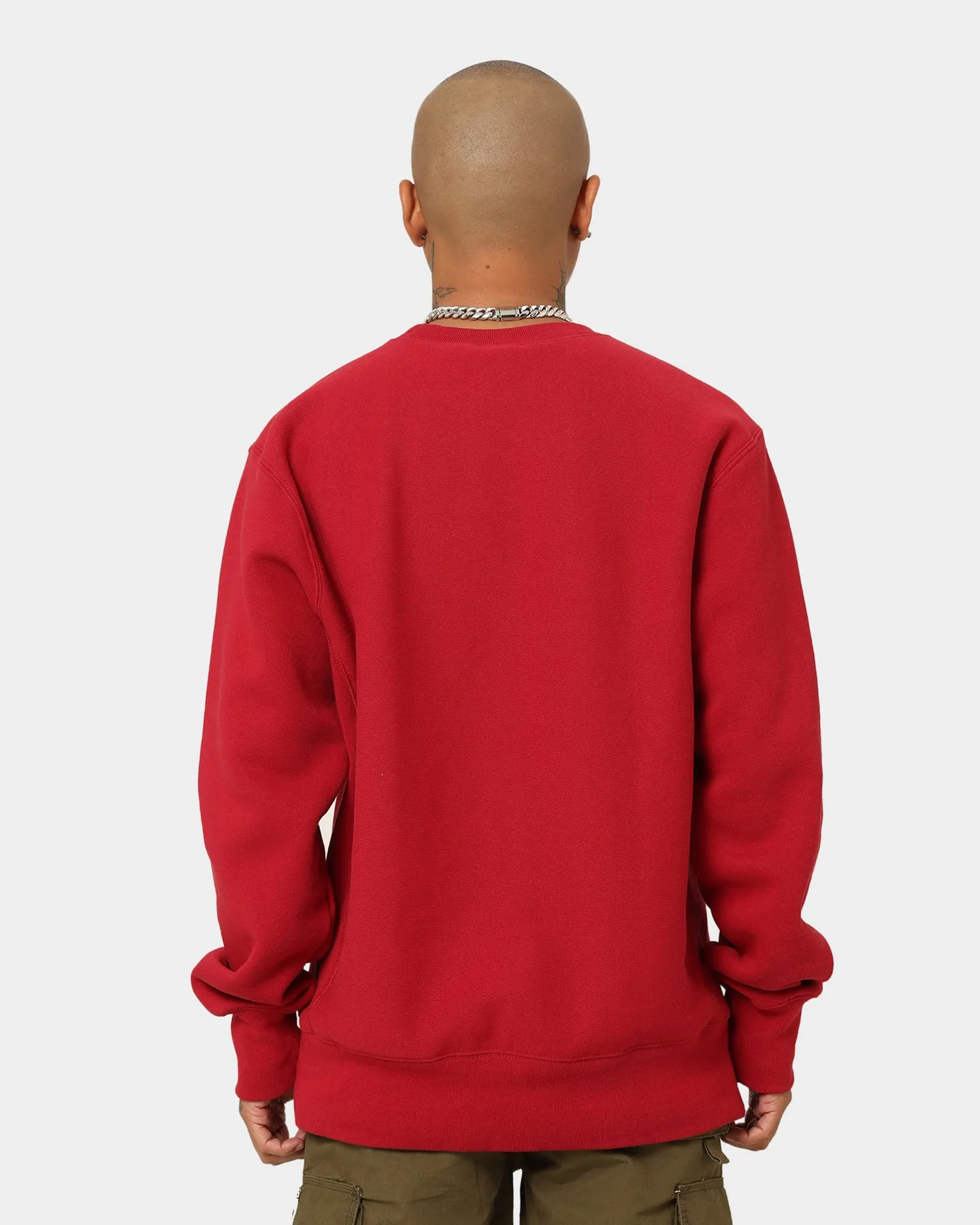 Champion EU Reverse Weave Harvard Crewneck Crimson