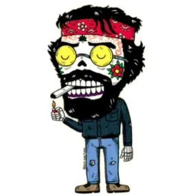 Chong: Day of the Dead Sticker - Fresh Prints of CT