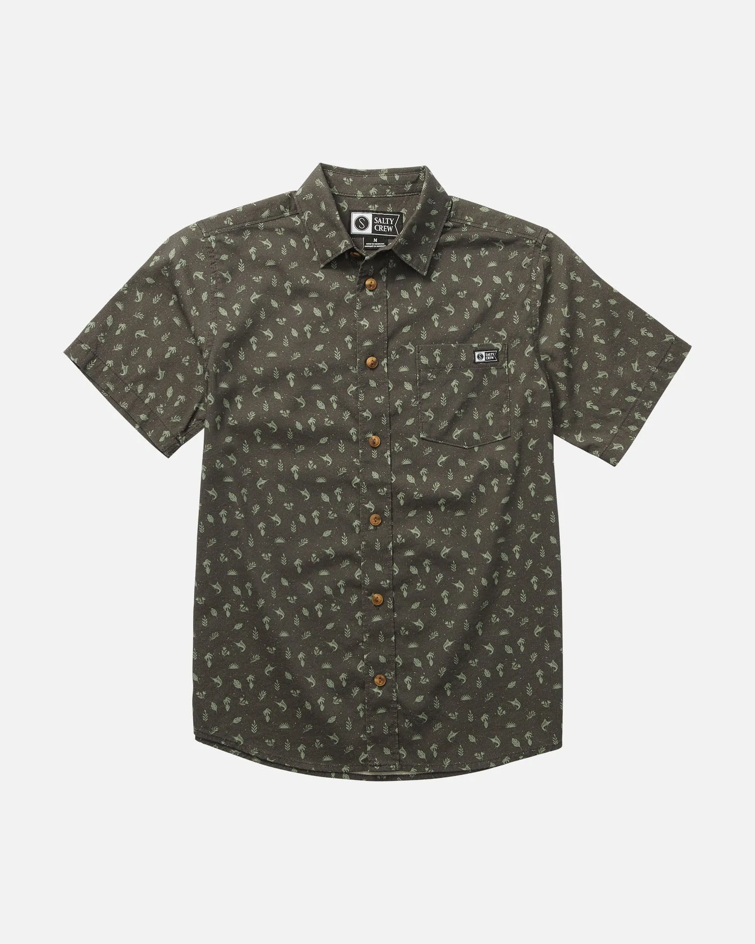 Coastal Boys S/S Woven - Charcoal
