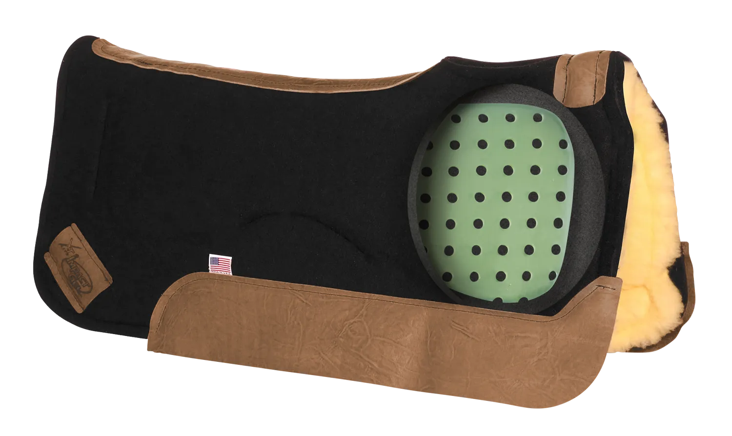 Contour Saddle Pad - XT Lite - Fleece Bottom