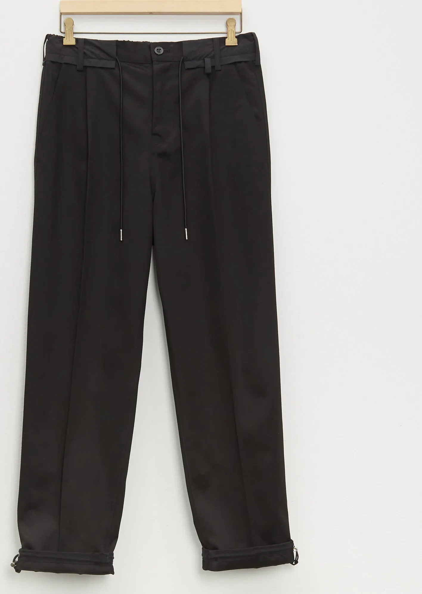 Cotton Chino Pants — Black