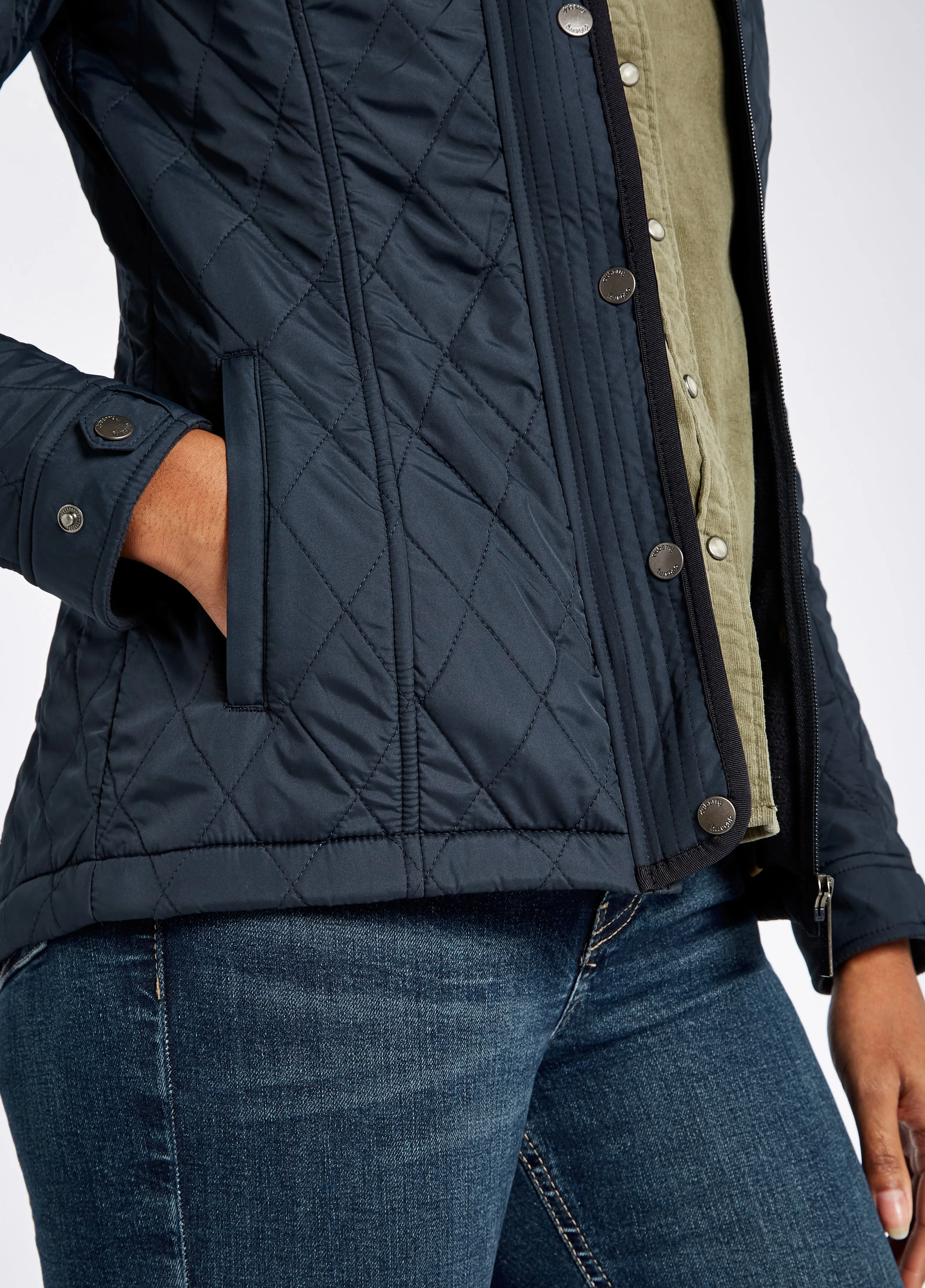 Dubarry Camlodge Ladies Quilted Jacket, Navy Blue