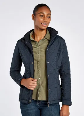 Dubarry Camlodge Ladies Quilted Jacket, Navy Blue