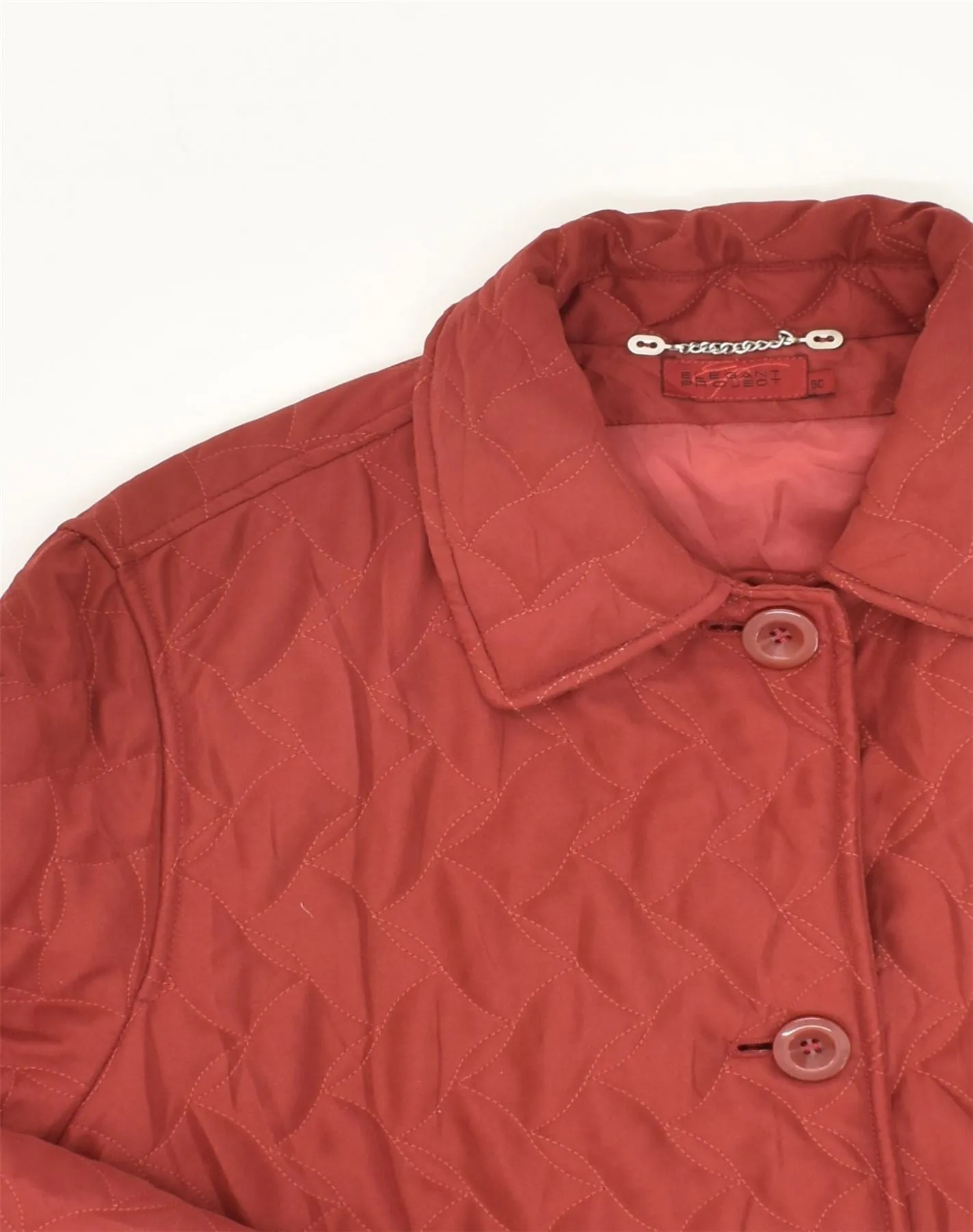 ELEGANT PROJECT Womens Quilted Jacket IT 50 XL Red Polyester