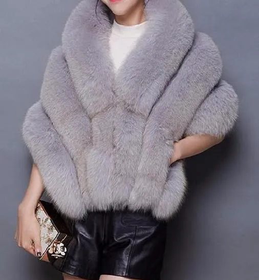 Faux Fox Shawl Wrap (more colors)