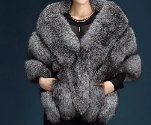 Faux Fox Shawl Wrap (more colors)