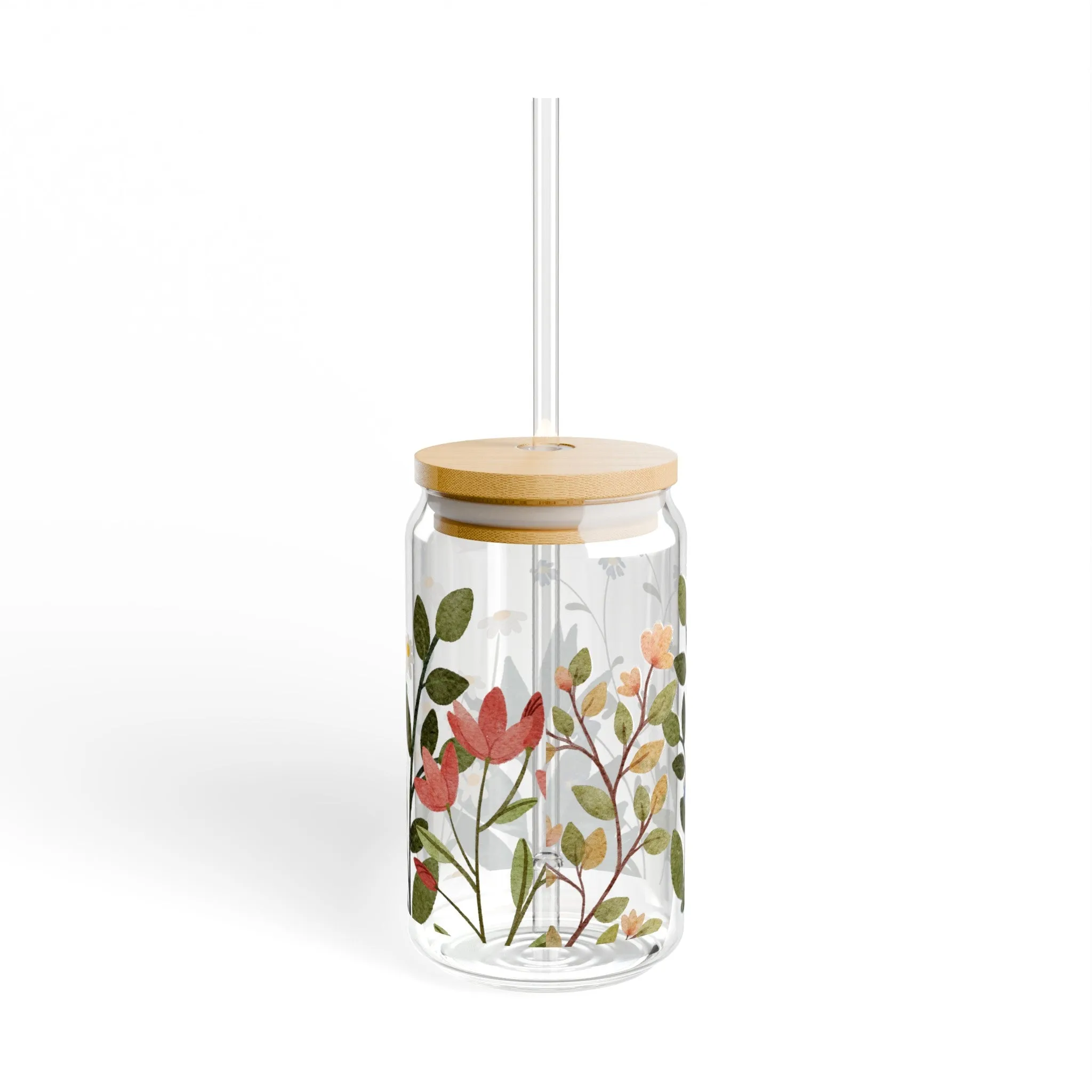 Fresh Flowers | Sipper Glass, 16oz