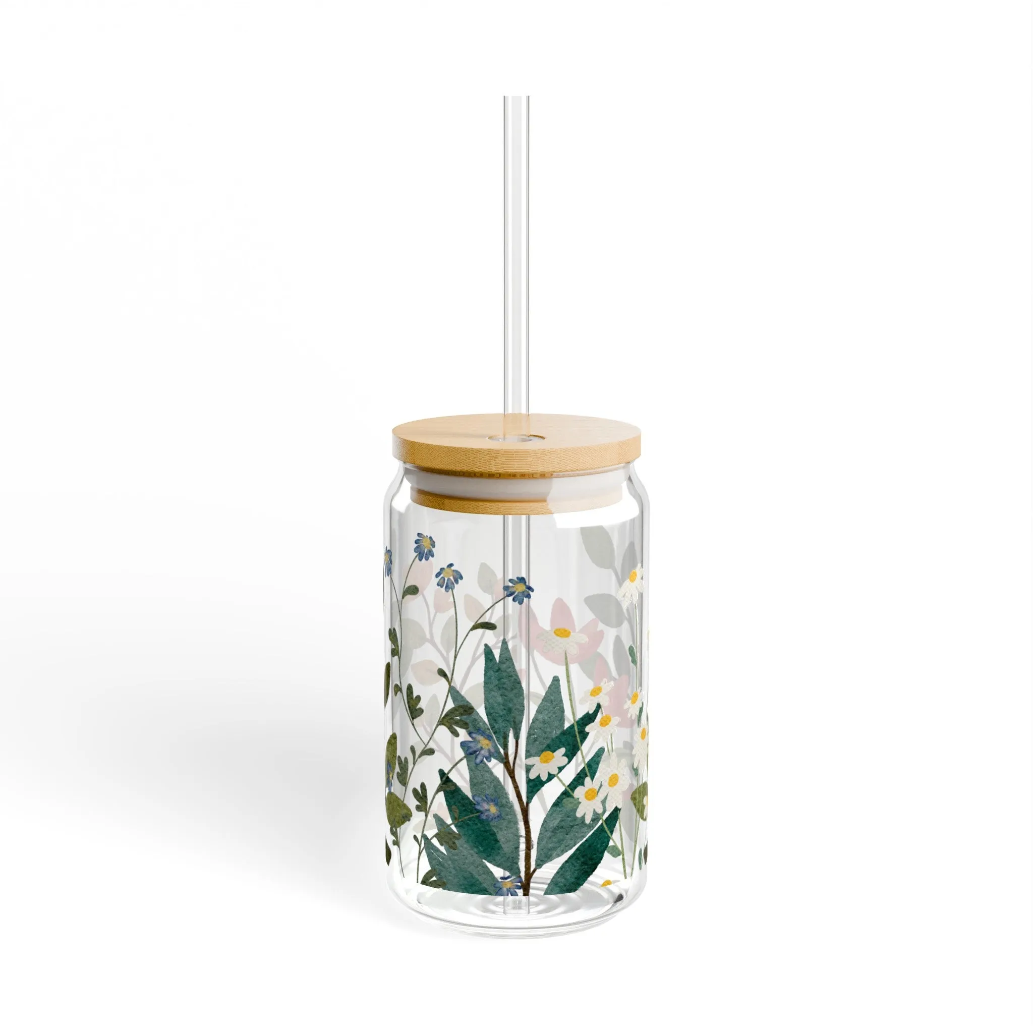 Fresh Flowers | Sipper Glass, 16oz