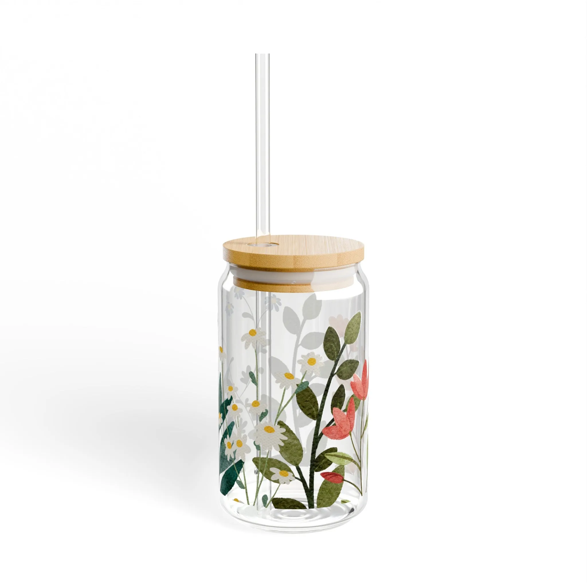 Fresh Flowers | Sipper Glass, 16oz