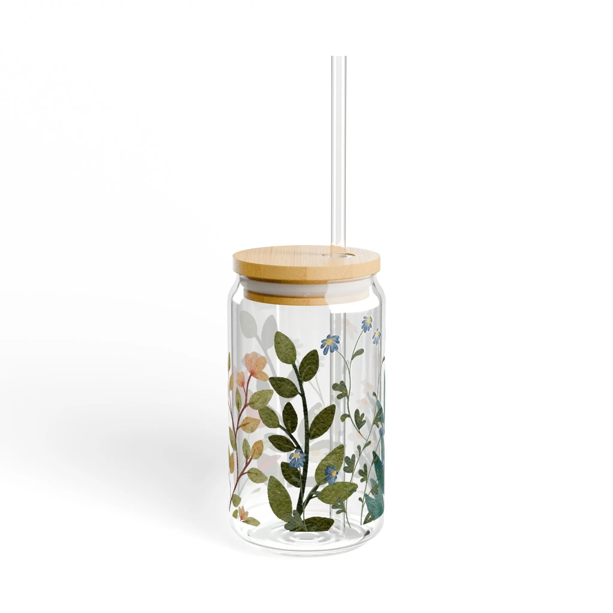 Fresh Flowers | Sipper Glass, 16oz