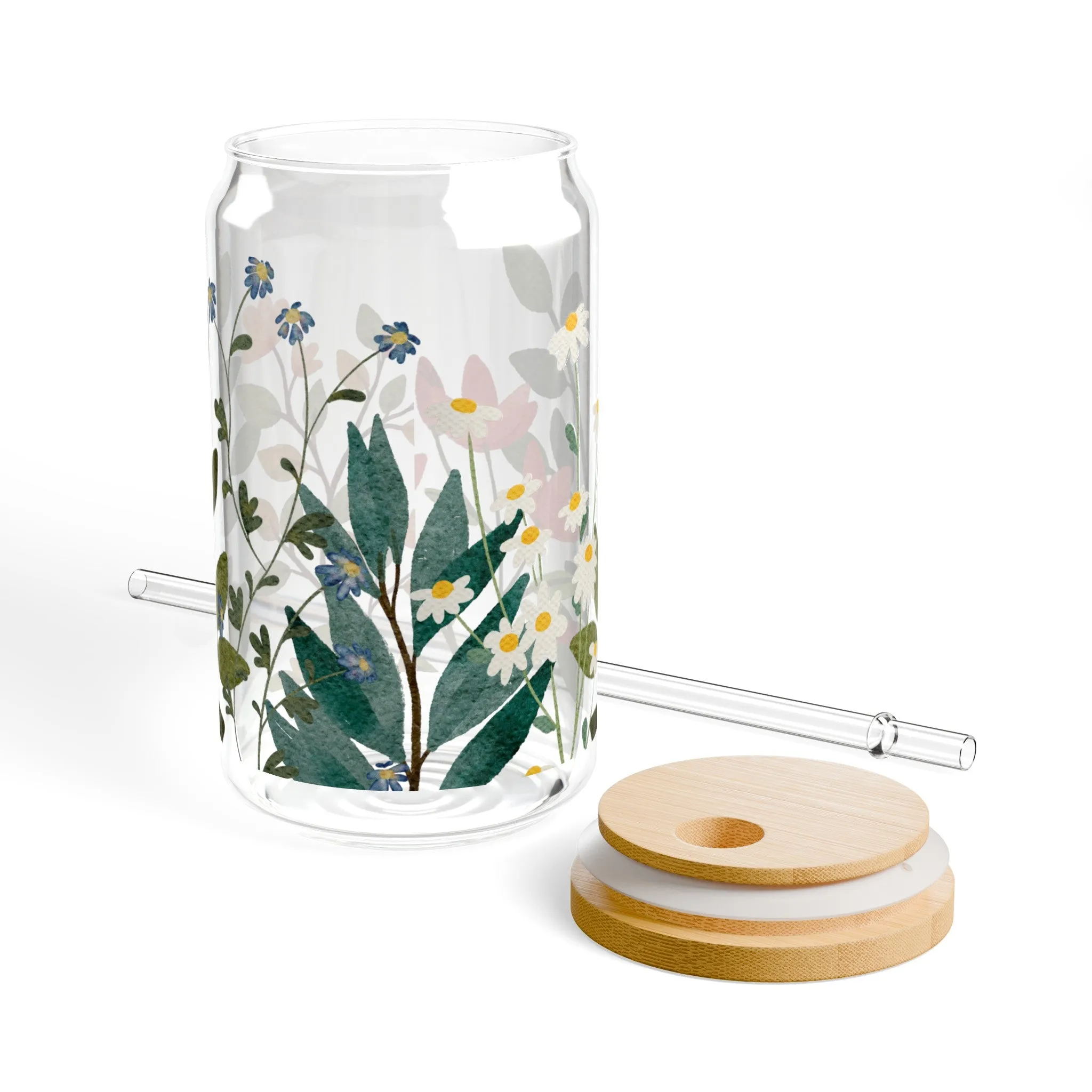 Fresh Flowers | Sipper Glass, 16oz