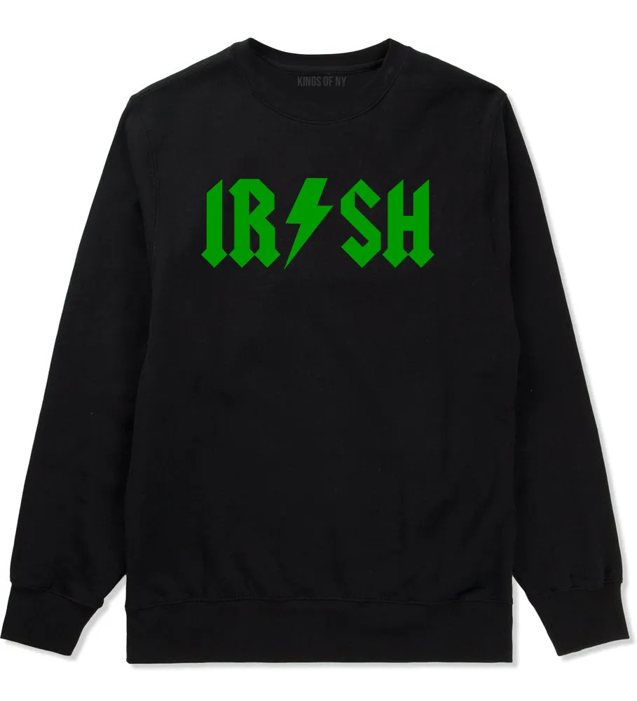 Irish Rockstar Funny Band Logo Mens Crewneck Sweatshirt