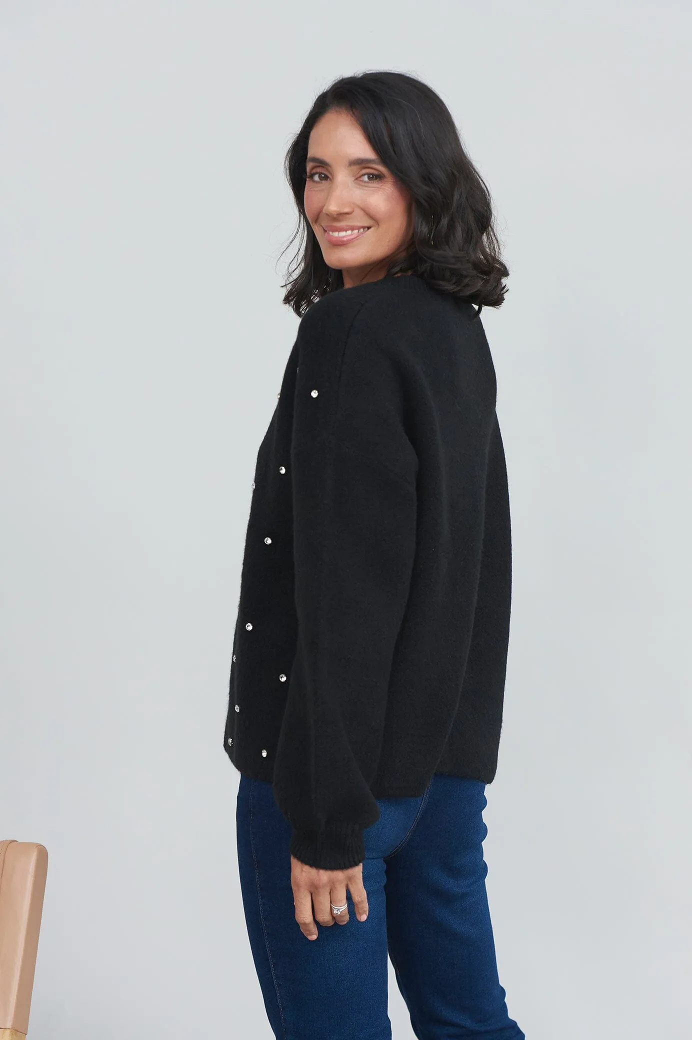 Lenya Diamante Jumper Black