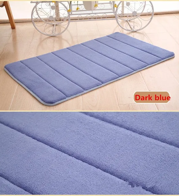 Memory Cotton Bath Mat Bathroom Strip Carpet Absorbent Non-slip Bath Mat Absorbent Coral Velvet Mat Door Mat Carpet Slip Latest