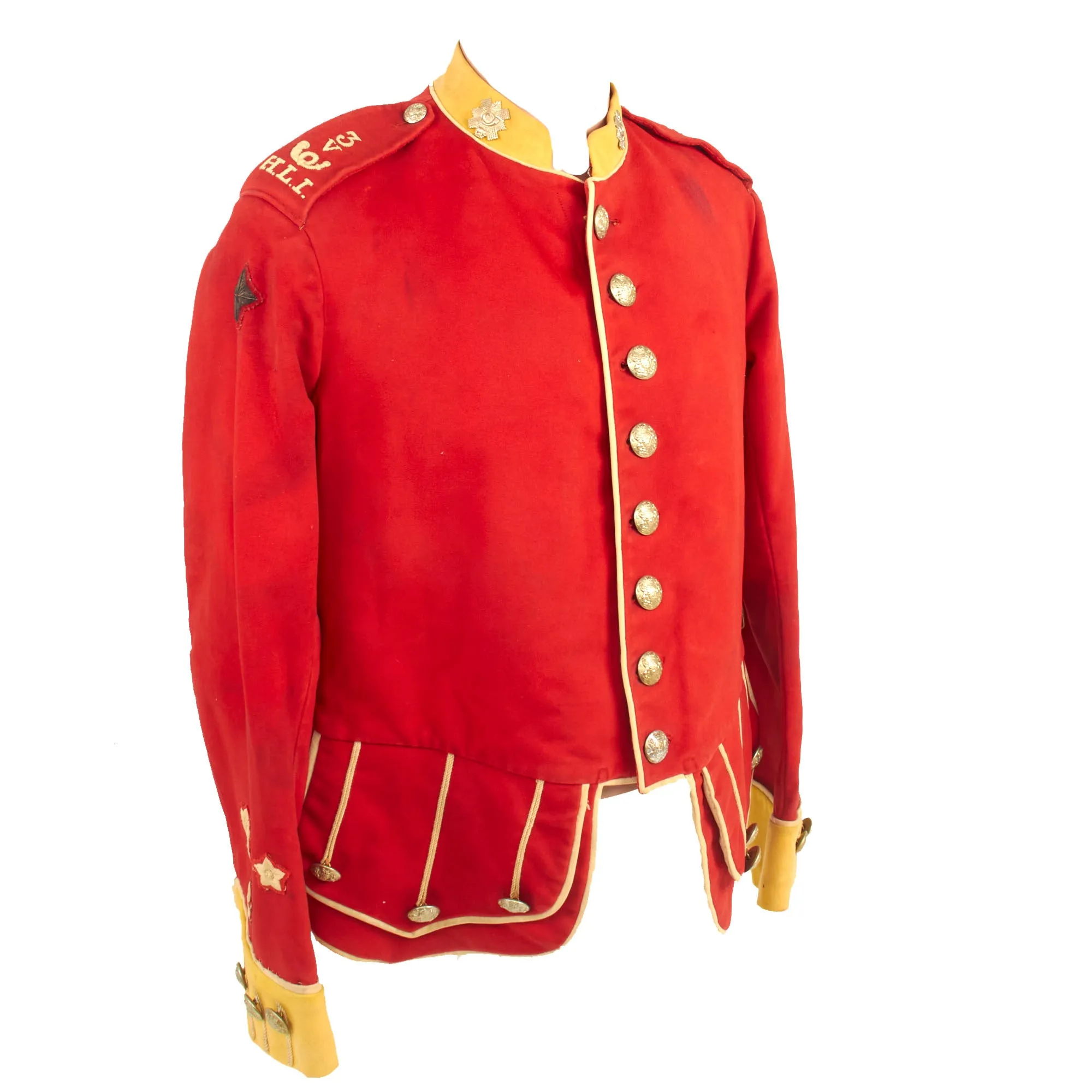 Original British Pre-WWI Scottish 3rd (Blythswood) Volunteer Battalion, Highland Light Infantry Dress Doublet