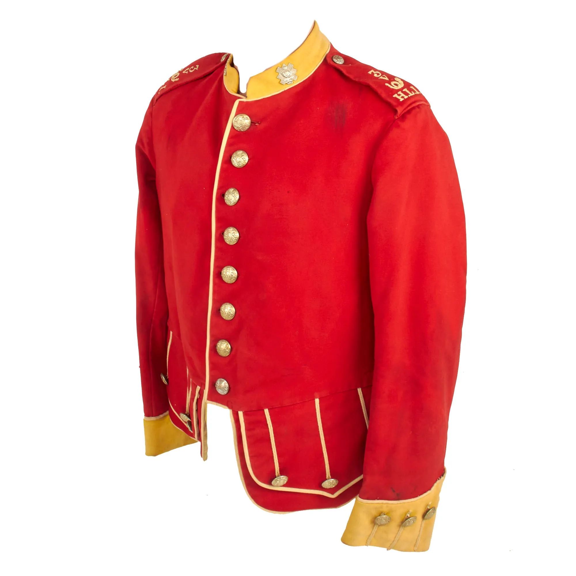 Original British Pre-WWI Scottish 3rd (Blythswood) Volunteer Battalion, Highland Light Infantry Dress Doublet