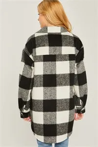 PLAID BUST POCKET SHACKET