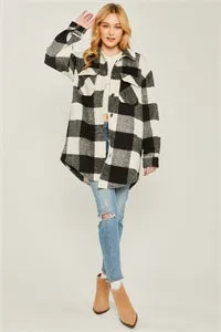 PLAID BUST POCKET SHACKET