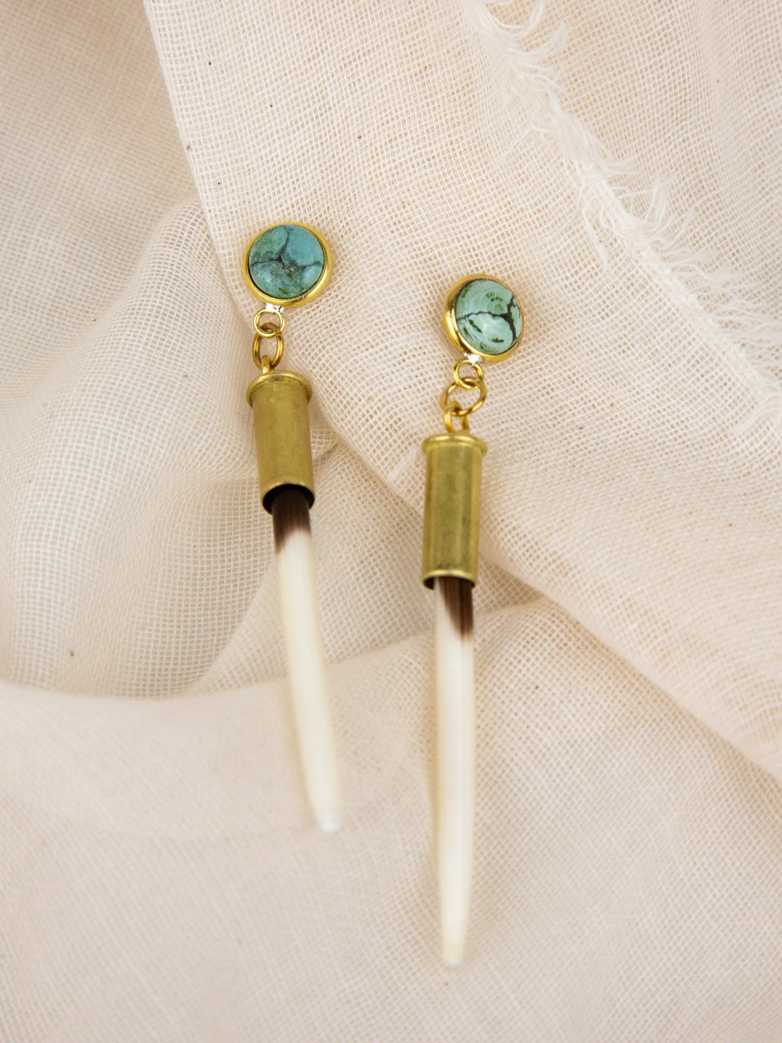 Quill   Turquoise Stud Earrings