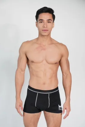 White-Lined Boxer Briefs