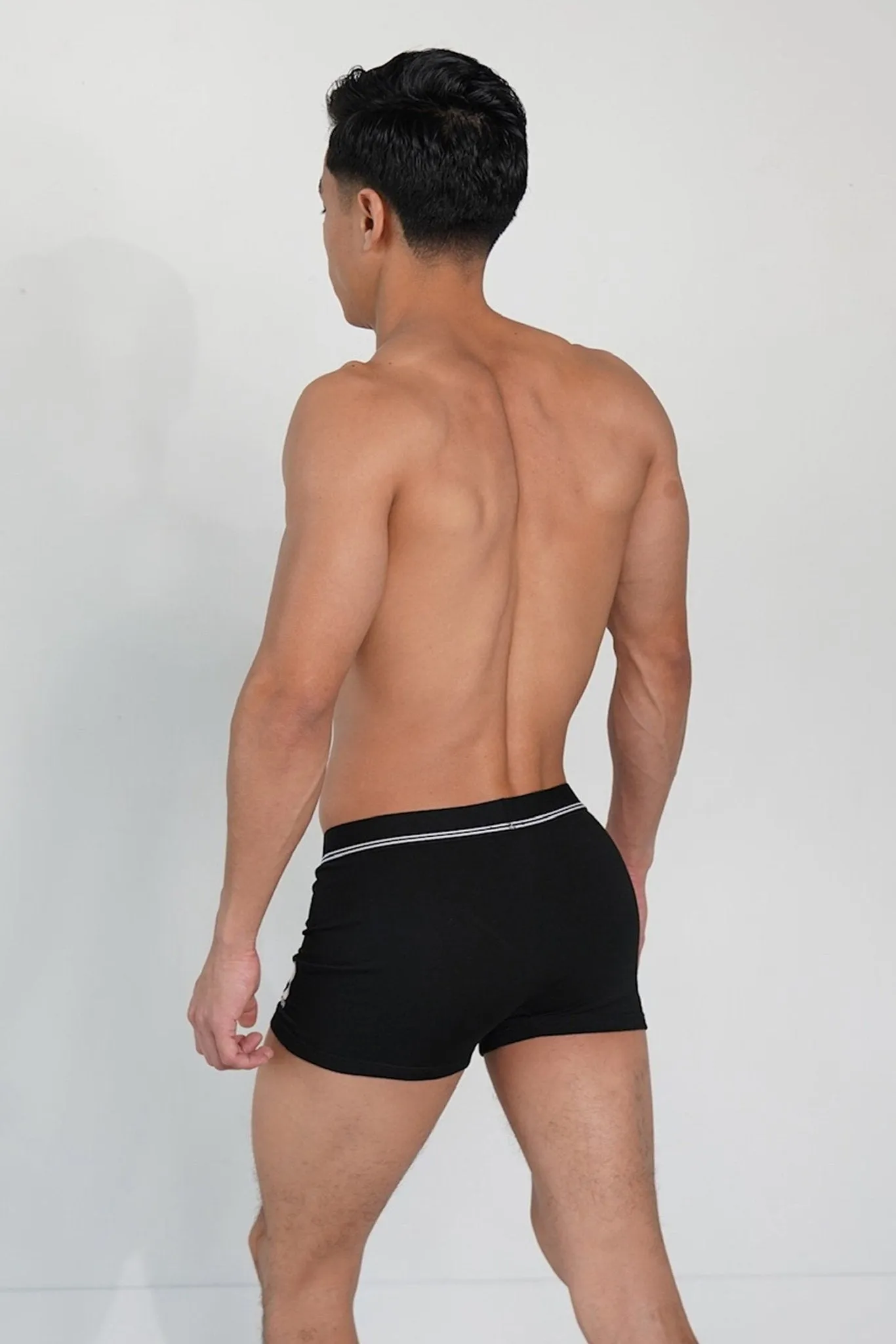 White-Lined Boxer Briefs