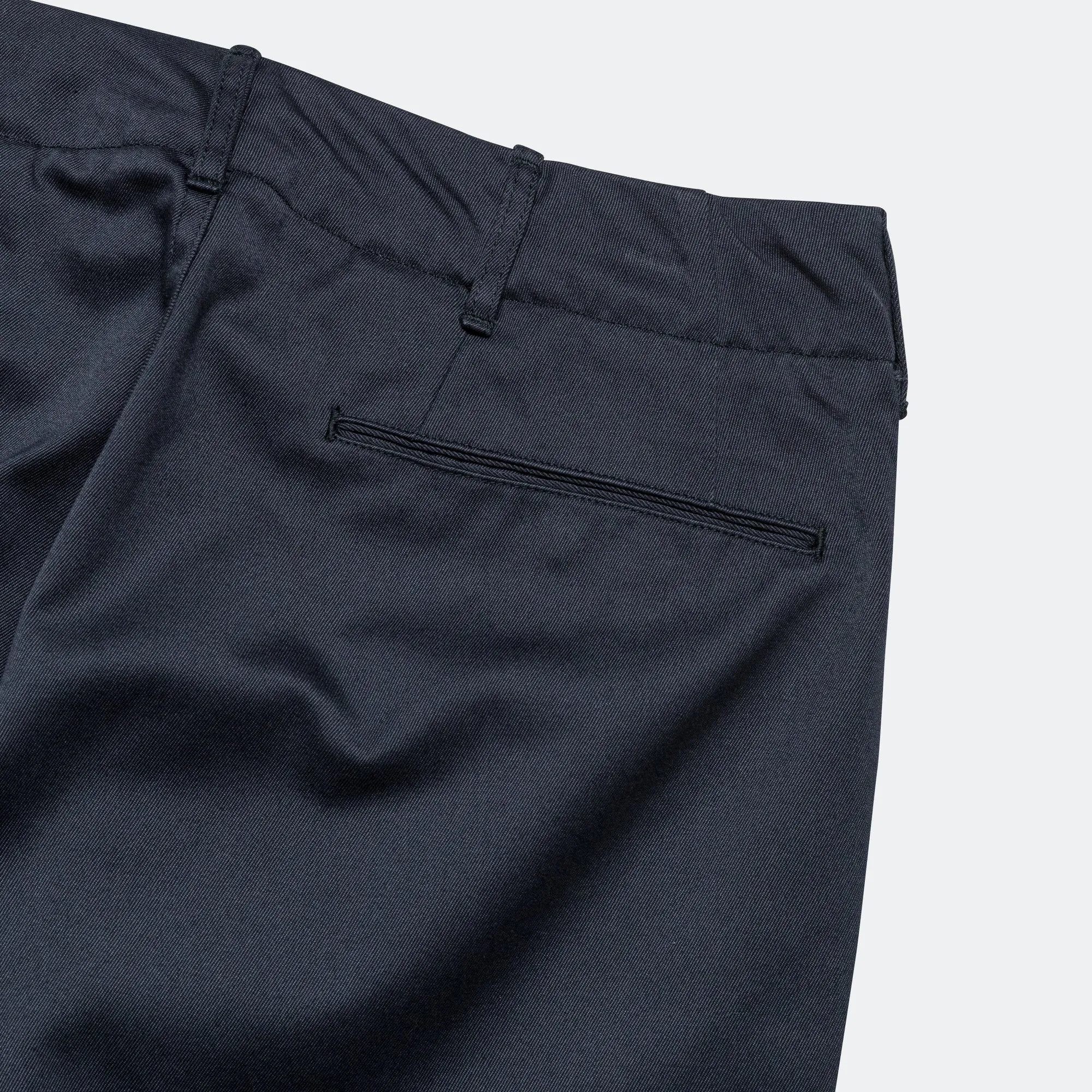 Wide Chino Pants - Navy