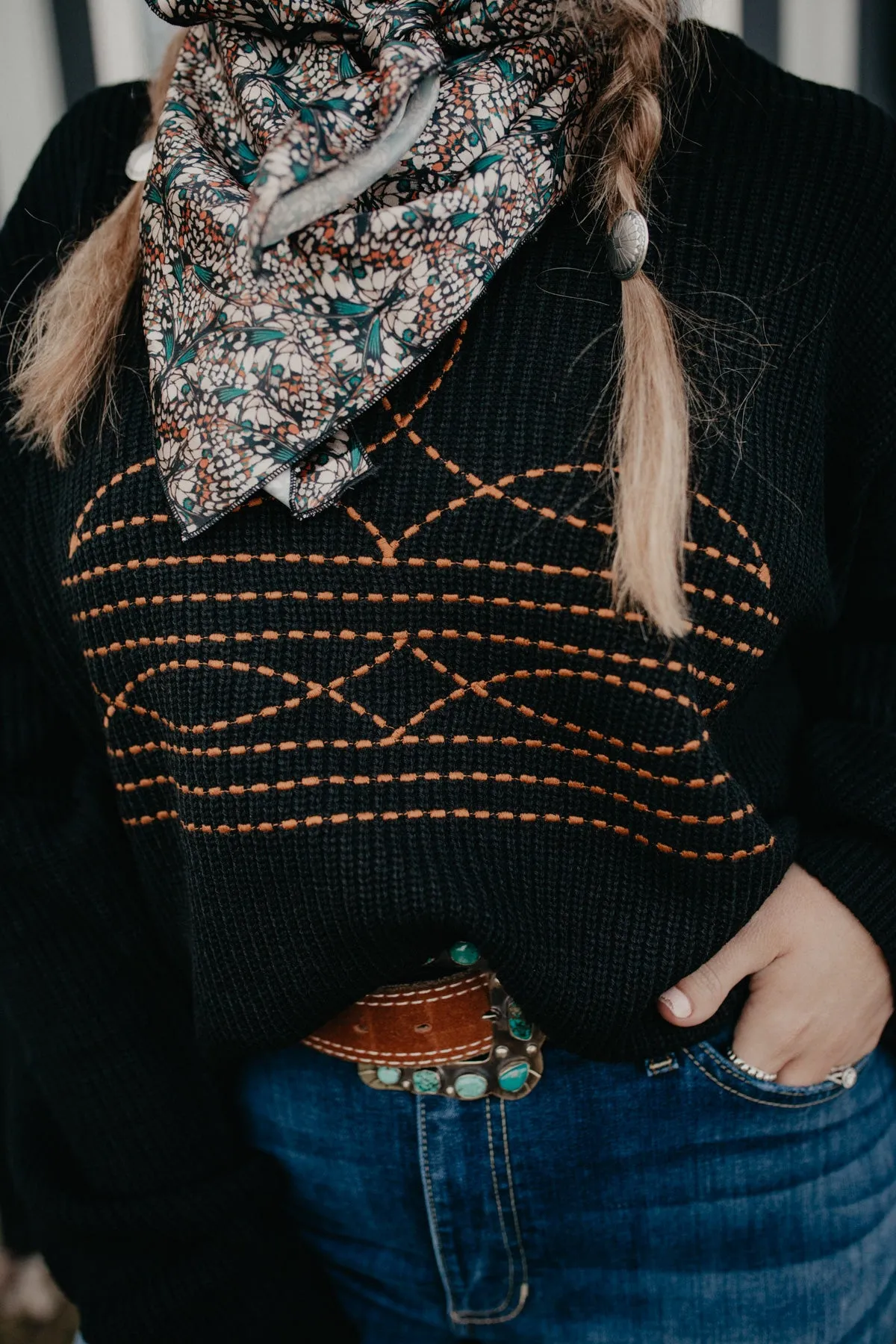 'Yoakum' Bootstitch Knit Sweater (S/M to 2X/3X)